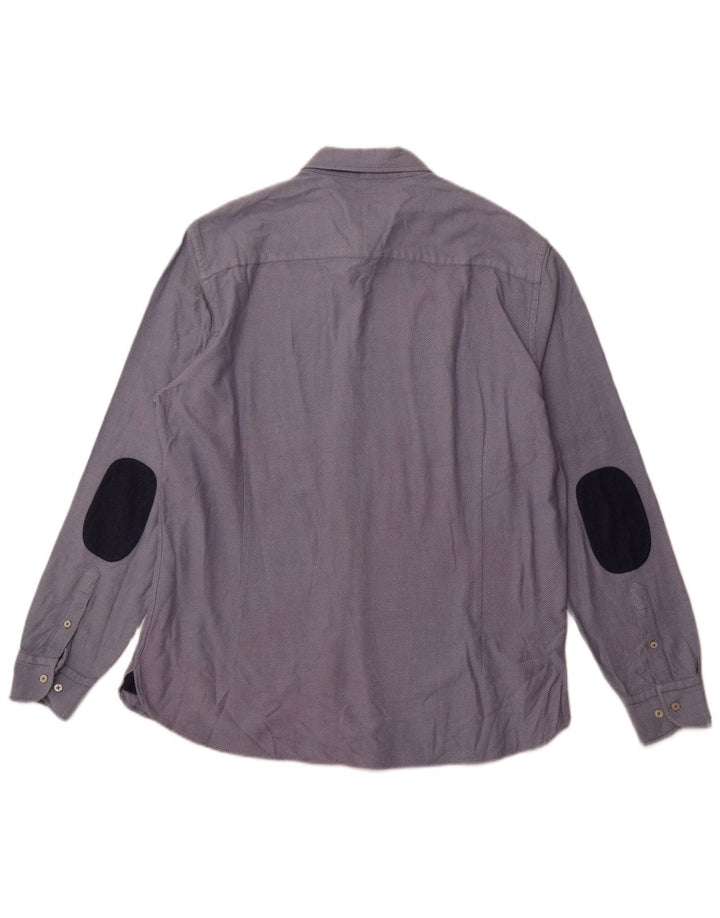 Camisa Massimo Dutti Hombre 2XL Azul Algodón