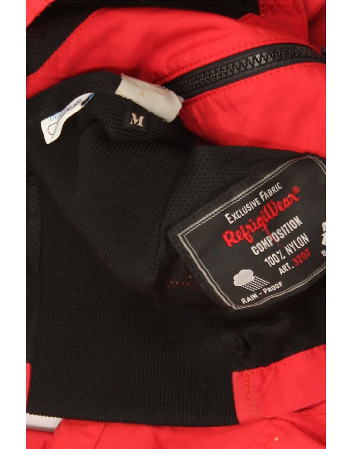 Refrigiwear Chaqueta bomber para hombre UK 38 Medium Red Colourblock Nylon
