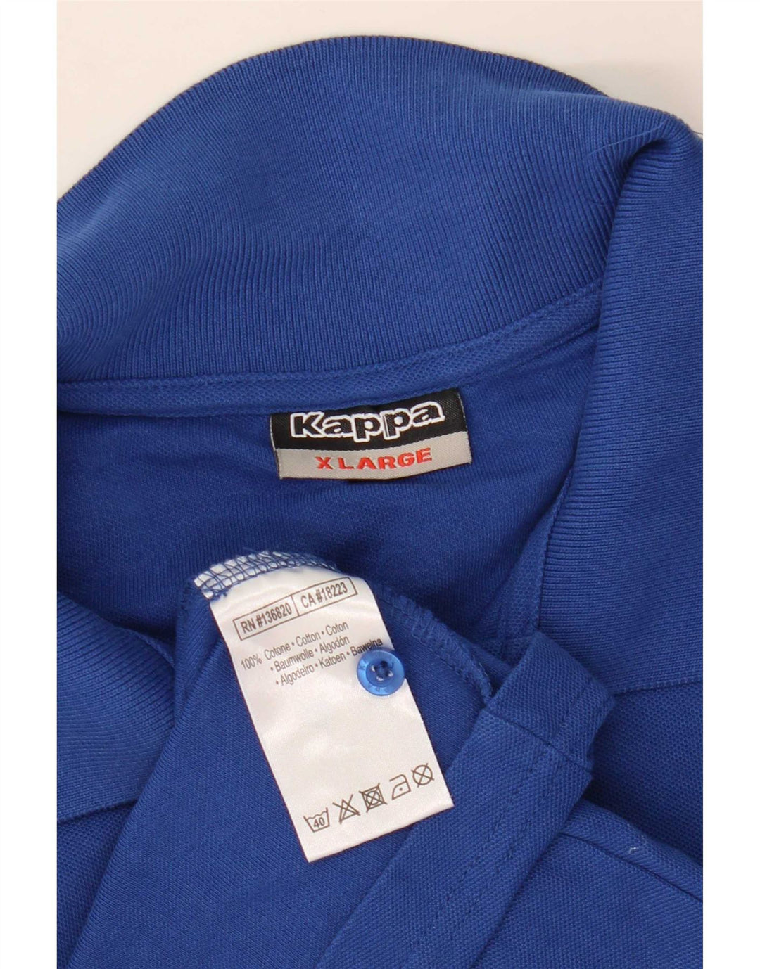 Kappa Polo Hombre XL Algodón Azul