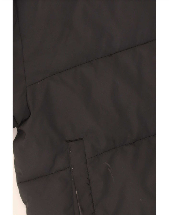 Ellesse Chaqueta acolchada extragrande con capucha para mujer UK 8 Small Nylon negro