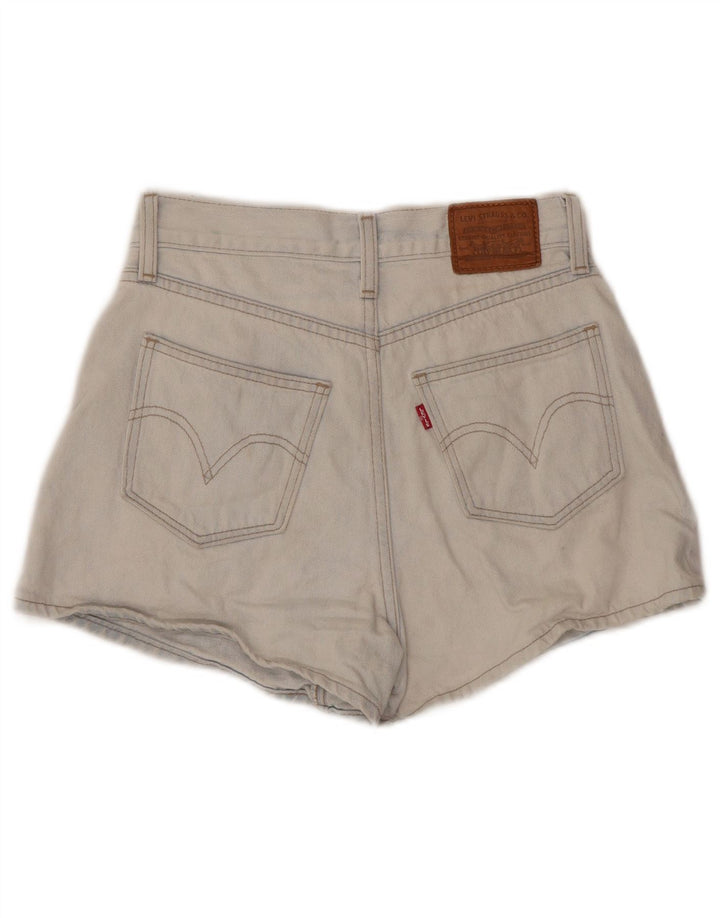 LEVI'S Pantalones cortos vaqueros de cintura alta para mujer W25 XS Algodón azul