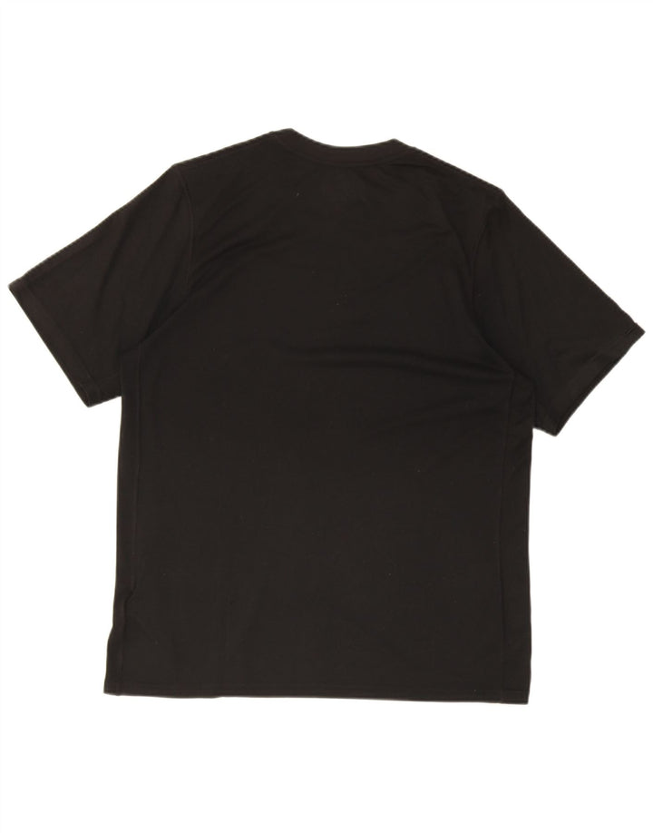 Camiseta Nike Dri Fit para hombre Top poliéster negro mediano