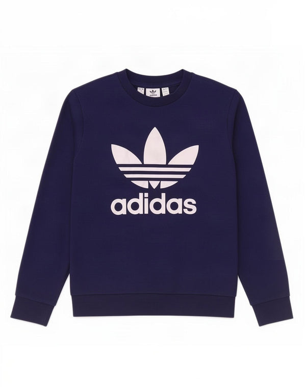 Adidas Sudadera gráfica para niños 10-11 años Azul Marino Algodón