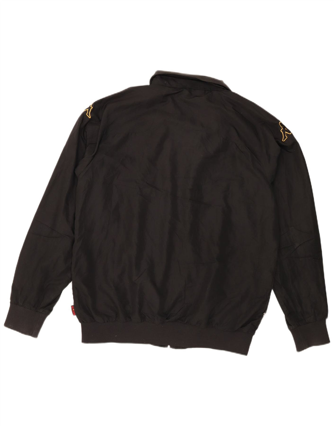 Kappa Mens Graphic Chándal Top Chaqueta XL Poliéster Negro