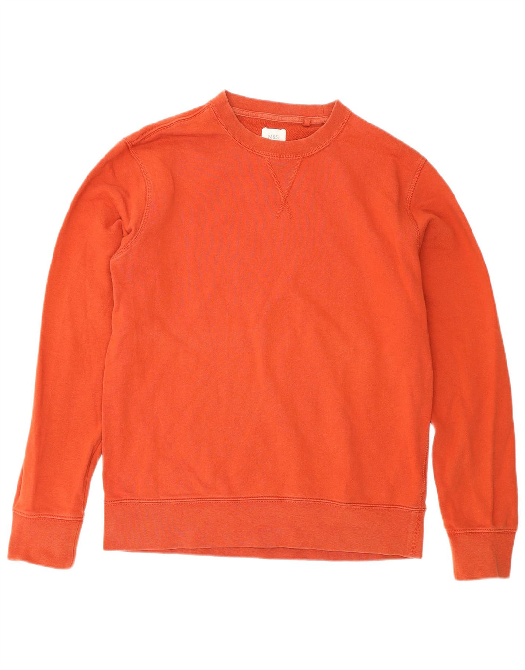 Marks & Spencer - Sudadera para hombre, color naranja medio, algodón