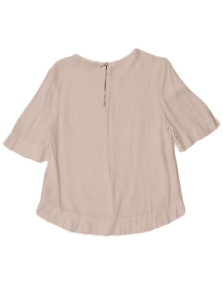 Blusa para mujer Phase Eight Top UK 42 Viscosa blanca mediana