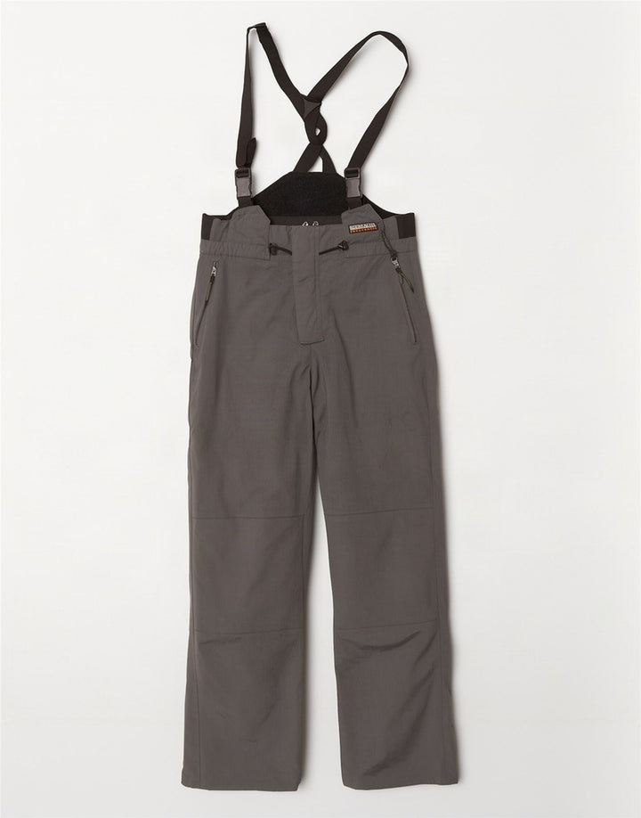 Napapijri Pantalón de esquí con peto para hombre 2XL Gris Poliamida