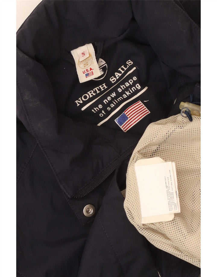 North Sails Chaqueta impermeable con capucha para mujer UK 10 Small Azul marino Poliéster
