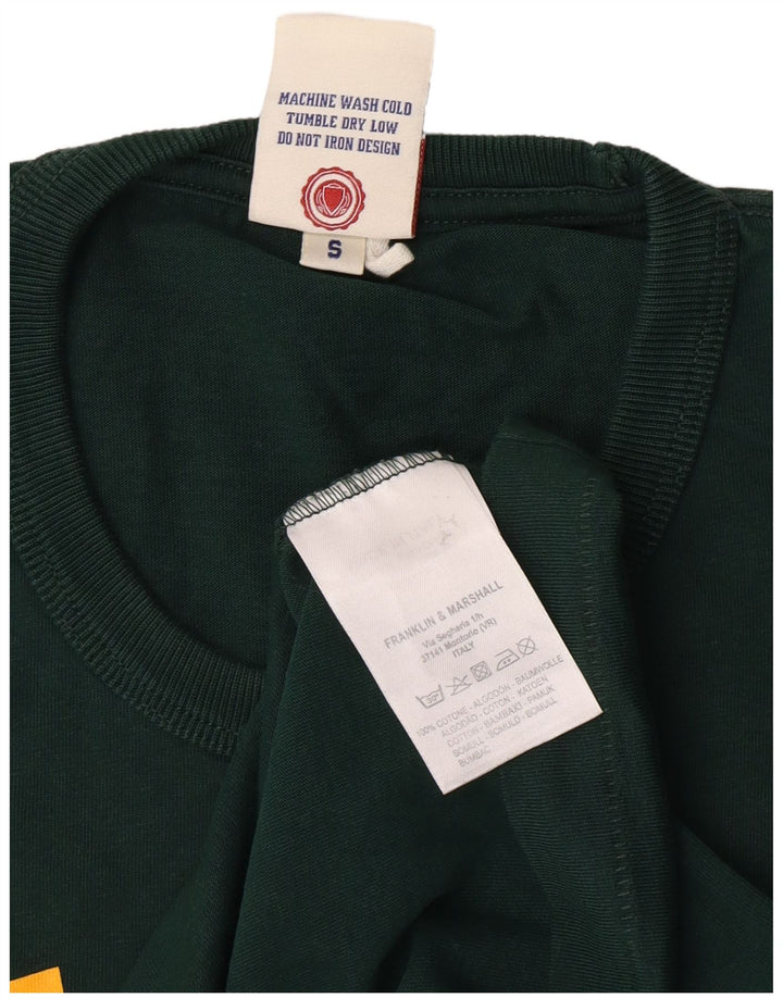 Franklin Marshall - Camiseta gráfica para hombre, talla pequeña, algodón verde