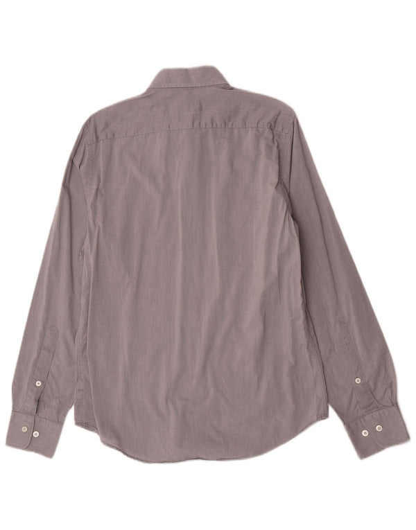 Camisa Marlboro Classics Hombre Slim Fit Gris Medio