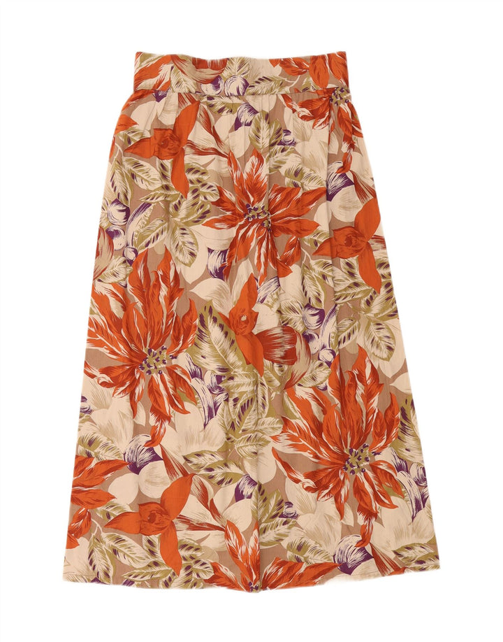 VINTAGE Womens Maxi A-Line Skirt IT 44 Medium W27  Multicoloured Floral Vintage Vintage and Second-Hand Vintage from Messina Hembry 