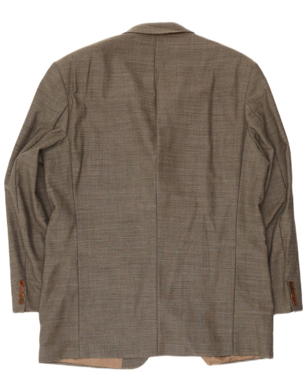 Hugo Boss Chaqueta tipo blazer de 3 botones para hombre EU 54 2XL Lana virgen gris