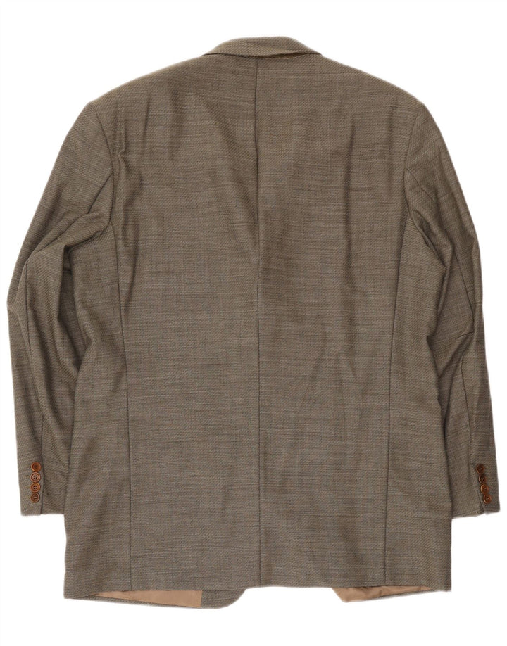 Hugo Boss Chaqueta tipo blazer de 3 botones para hombre EU 54 2XL Lana virgen gris