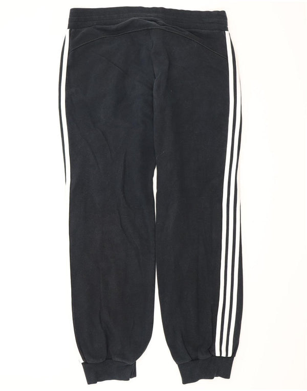 Adidas Mujer Chándal Pantalones Joggers UK 12 Medio Azul Marino Algodón