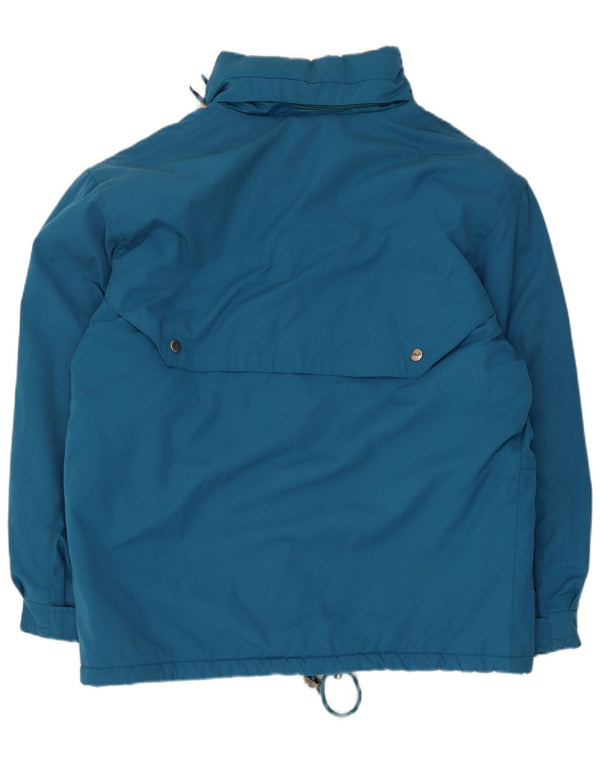 Fila Chaqueta cortavientos con capucha para hombre Reino Unido 40 Poliéster azul grande