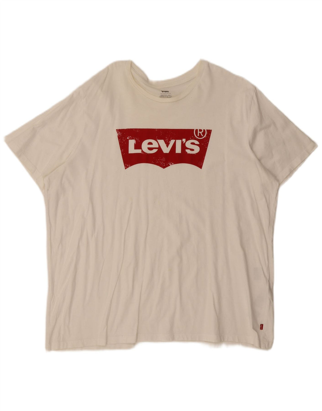 Levi's Camiseta gráfica para hombre Top 2XL Algodón blanco