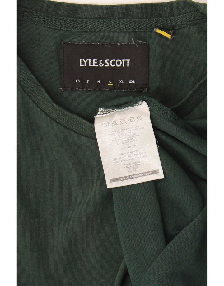 Lyle & Scott - Camiseta para hombre, talla grande, color verde, algodón