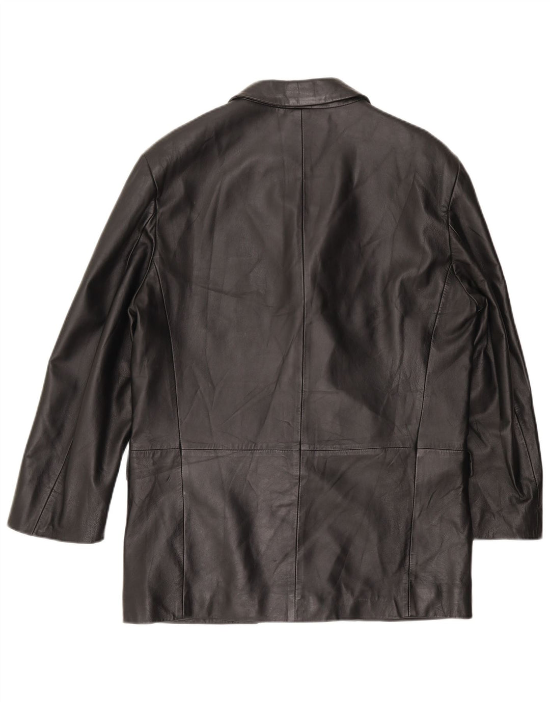 VINTAGE Chaqueta de cuero para hombre IT 50 Cuero negro grande