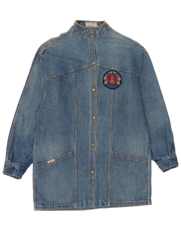 Vintage mujer chaqueta de mezclilla Reino Unido 14 azul medio
