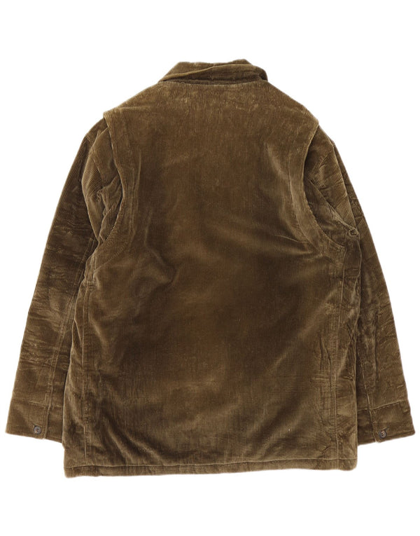 Blu Nauta Chaqueta de pana para hombre UK 42 XL Algodón marrón