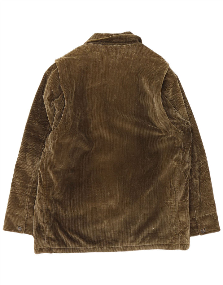 Blu Nauta Chaqueta de pana para hombre UK 42 XL Algodón marrón