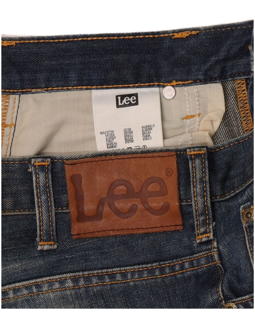 Lee Vaqueros Rectos Knox para Hombre W30 L32 Algodón Azul