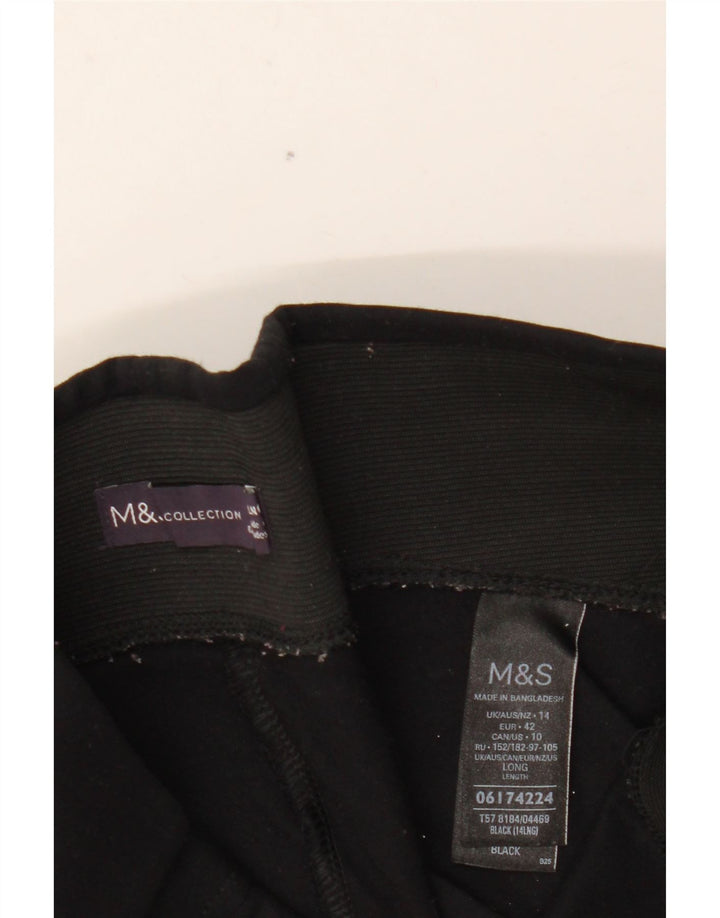 MARKS & SPENCER Leggings para mujer UK 44 Grande Viscosa negra