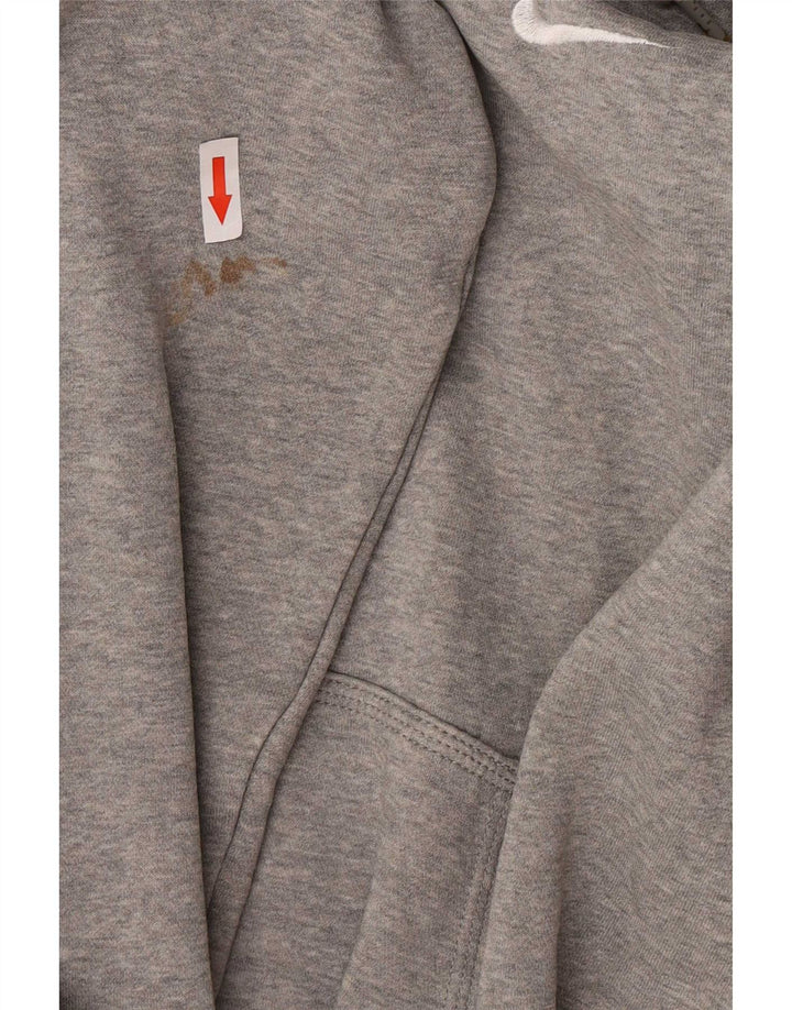 Nike Jersey con capucha para hombre, talla grande, algodón moteado gris