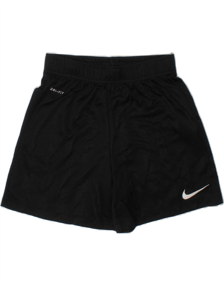 NIKE Boys Dri Fit Sport Shorts 8-9 Years Small Black Polyester Vintage Nike and Second-Hand Nike from Messina Hembry 