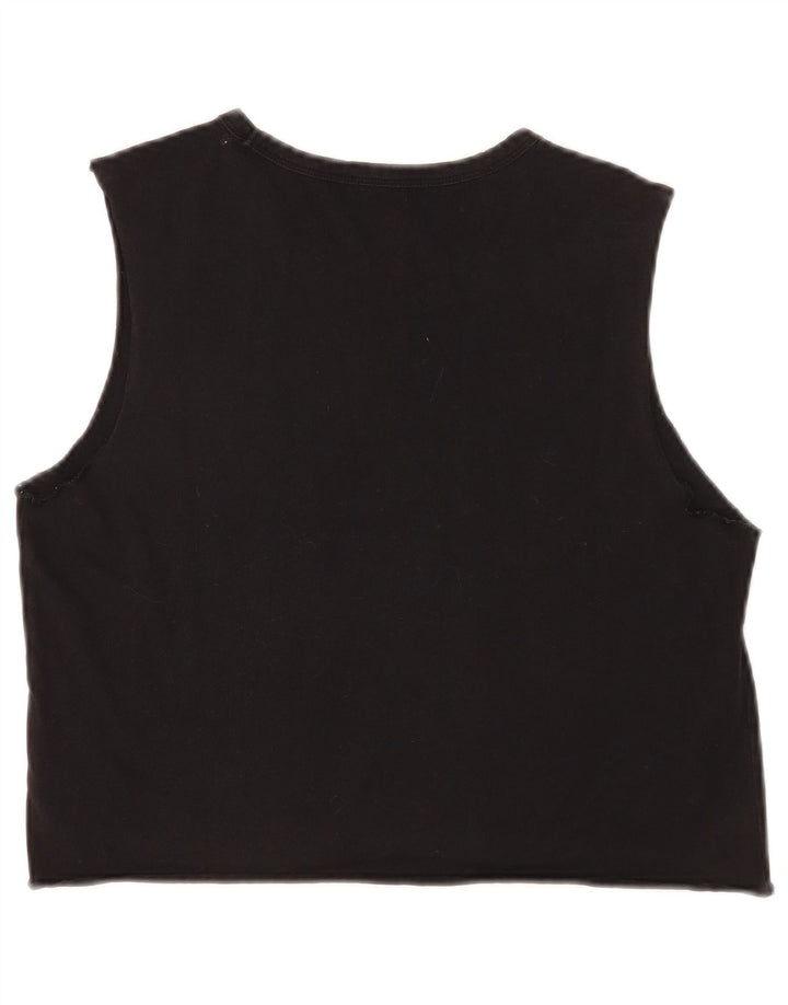 Vans Top corto sin mangas para mujer, talla 40, talla M, color negro
