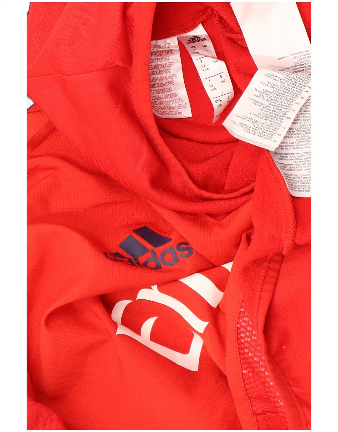 ADIDAS Boys Arsenal Jersey Chándal Top 13-14 Años Rojo Colorblock