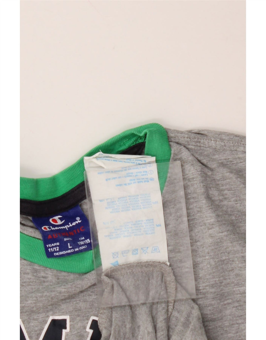 CHAMPION Camiseta sin mangas estampada para niños 11-12 años Algodón gris