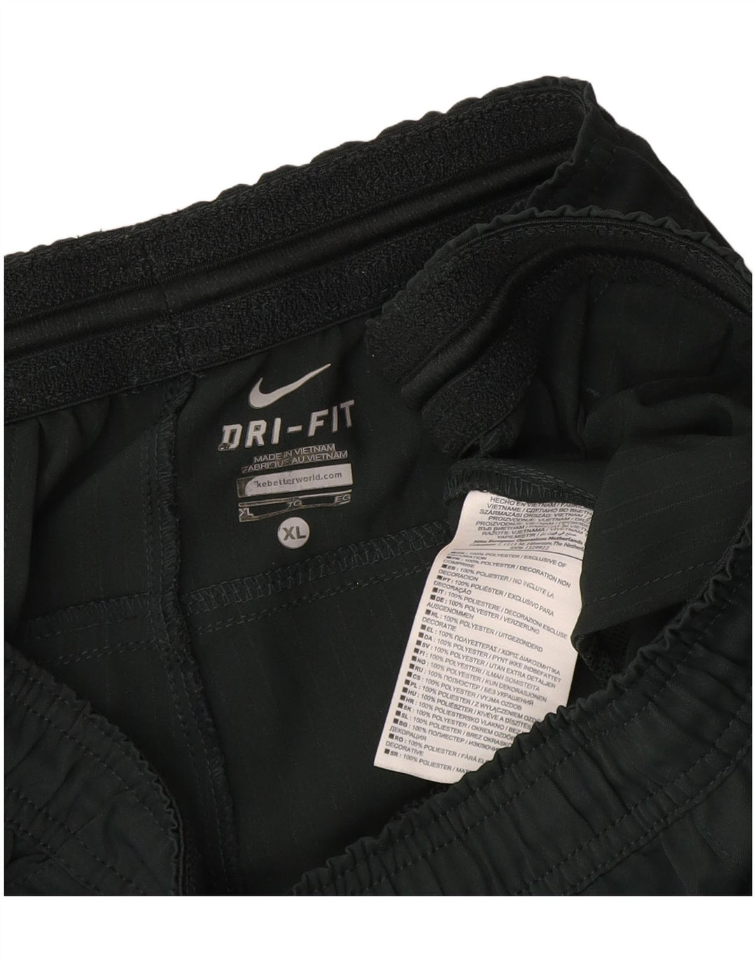 Nike Pantalones cortos deportivos para hombre XL Gris Colorblock Poliéster