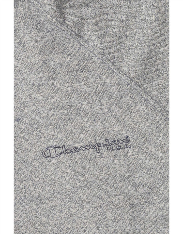 Champion Sudadera Con Cremallera Y Cuello Para Hombre Jersey Grande Gris