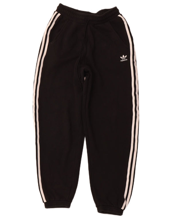 ADIDAS Pantalones de chándal para mujer Joggers UK 8 Small Black Cotton