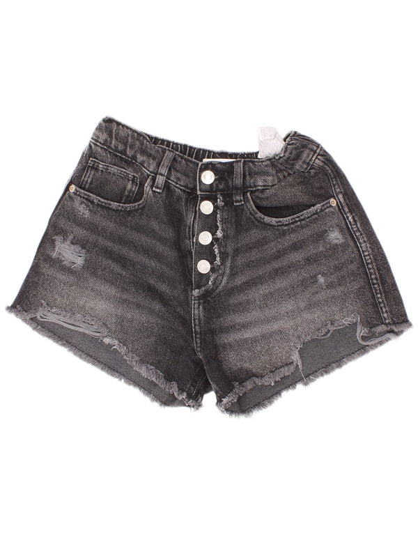 Zara Shorts Vaqueros Niña 11-12 Años W26 Gris Algodón