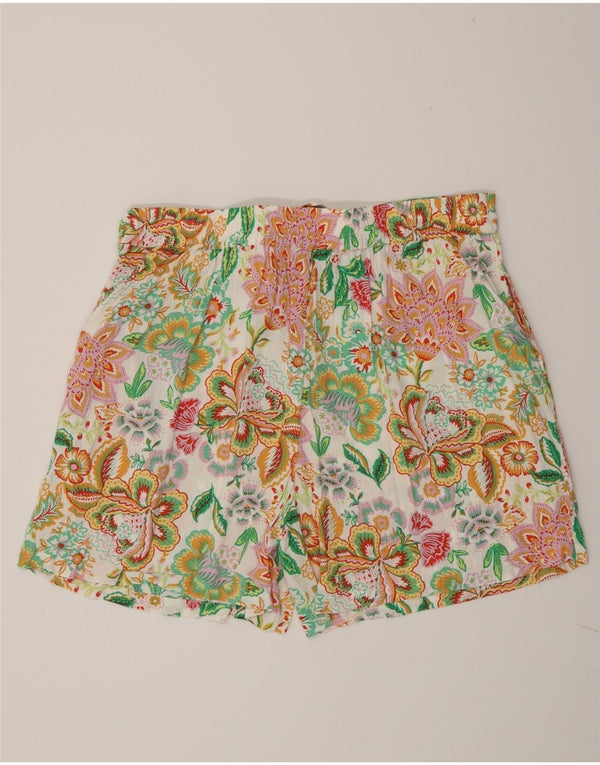 Pantalones cortos informales para mujer Fat Face UK 40 Large W34 Multicolor Floral