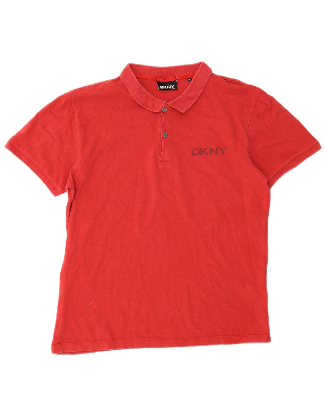Polo Dkny Hombre XL Algodón Rojo