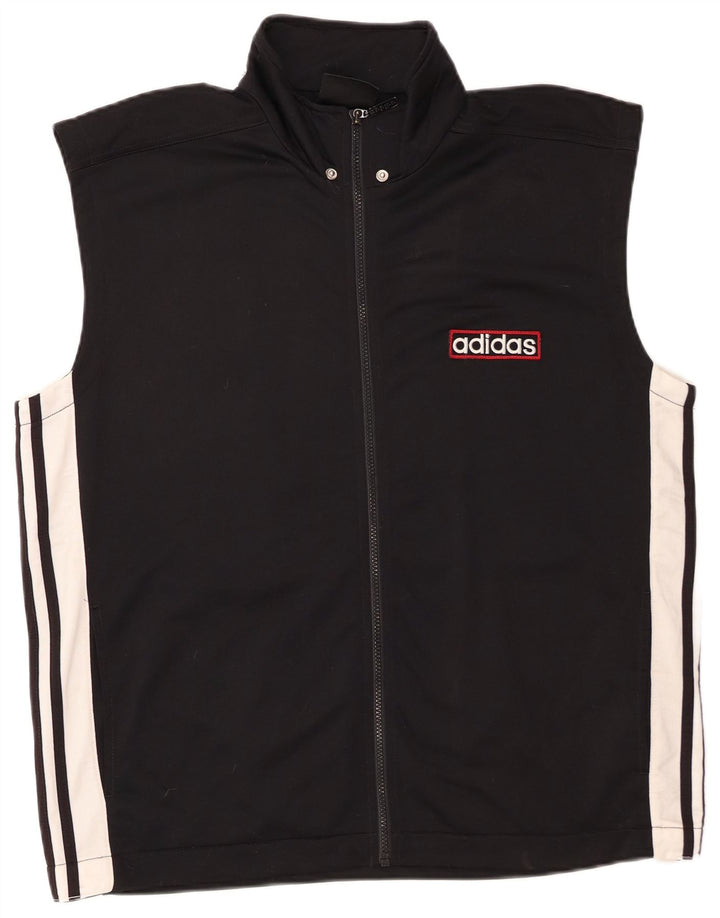 Adidas - Chaqueta de chándal gráfica para hombre, talla 40/42, color negro mediano