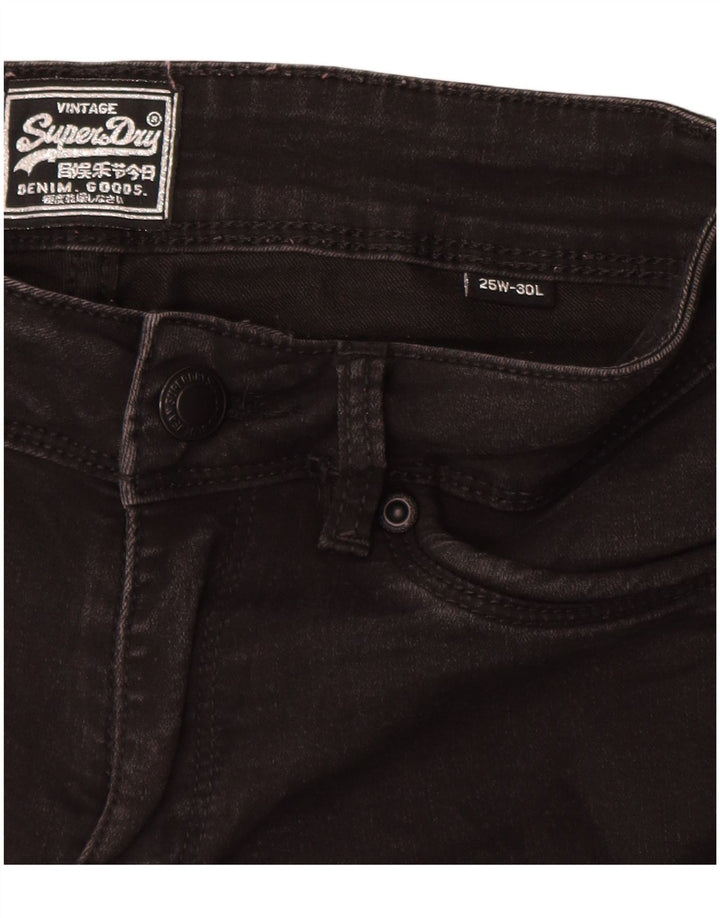 SUPERDRY Vaqueros pitillo para mujer W25 L30 Algodón negro