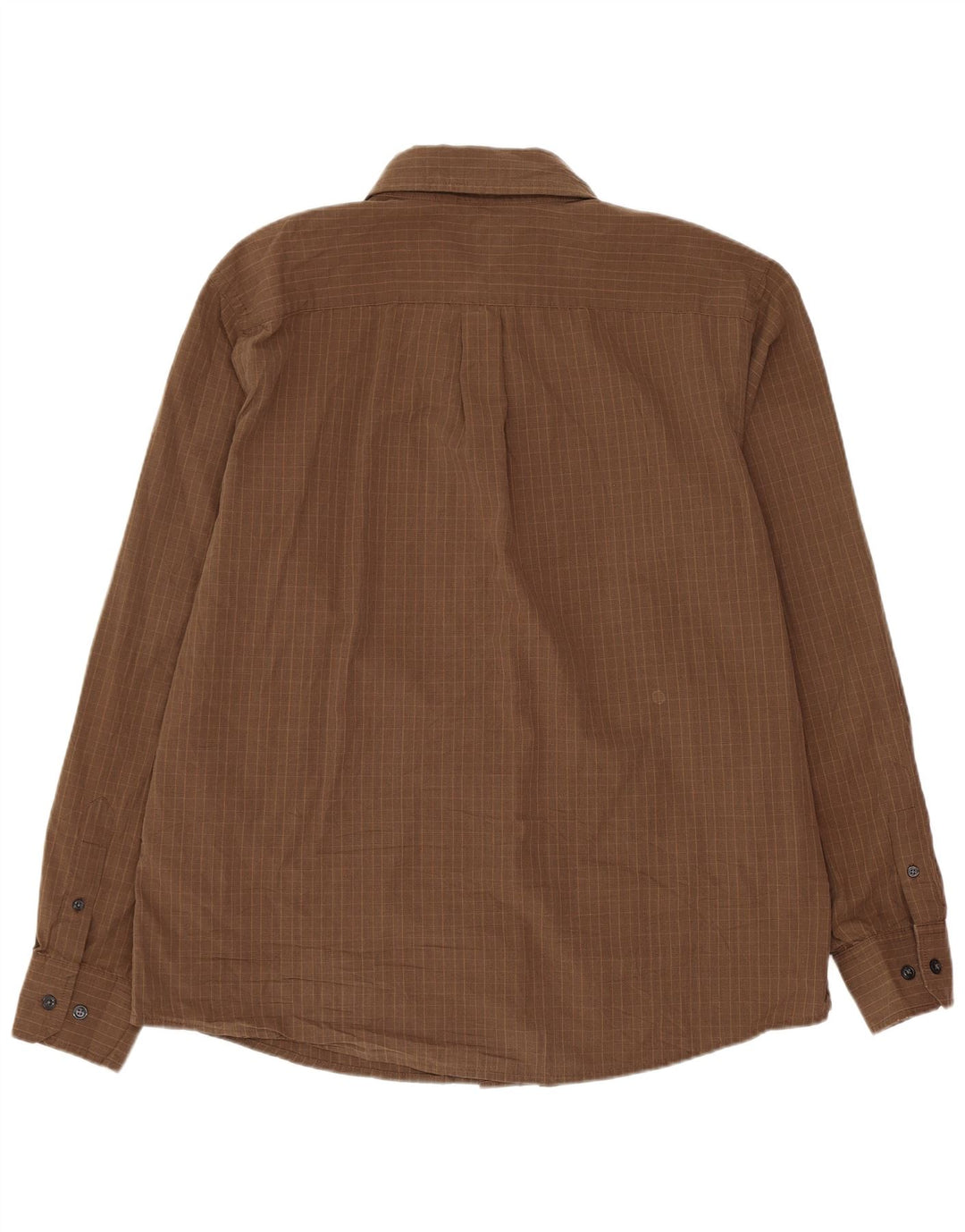 Camisa Dockers Hombre Grande Marrón Cuadros Algodón