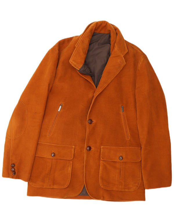 Mabrun Chaqueta utilitaria para hombre IT 48 Algodón marrón medio