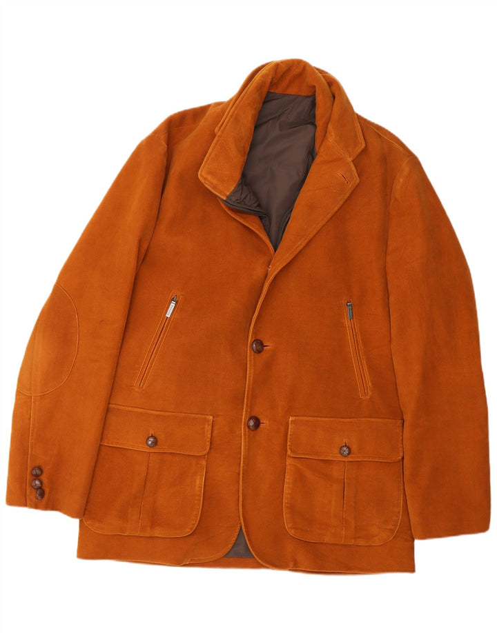 Mabrun Chaqueta utilitaria para hombre IT 48 Algodón marrón medio