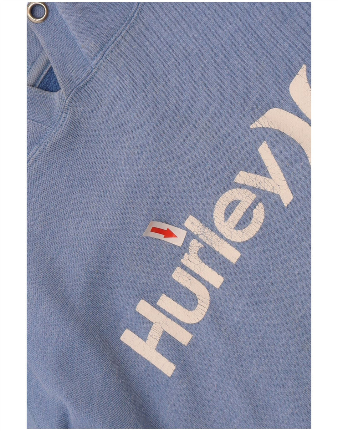 Hurley Jersey con capucha y gráfico extragrande para mujer UK 10 Small Blue Cotton