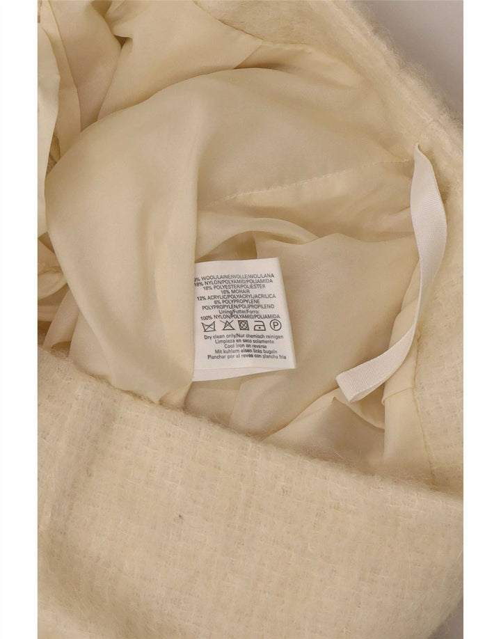 Topshop Minifalda de punto para mujer UK 12 Medium W28 Lana beige