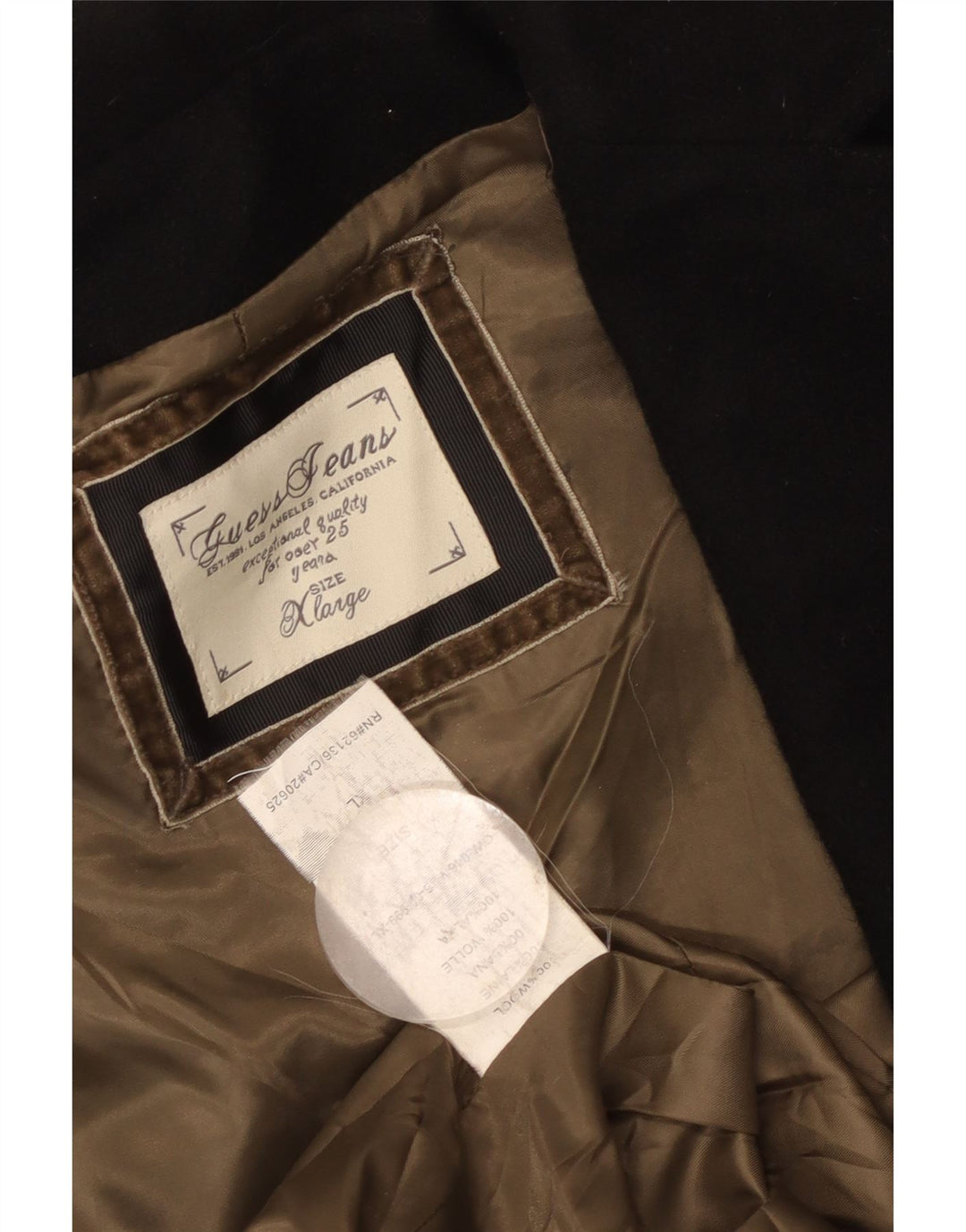 Guess Chaquetón para Mujer UK 40 XL Lana Negra