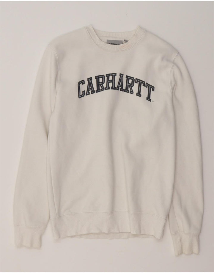 CARHARTT Sudadera Estampada Hombre XS Algodón Blanco