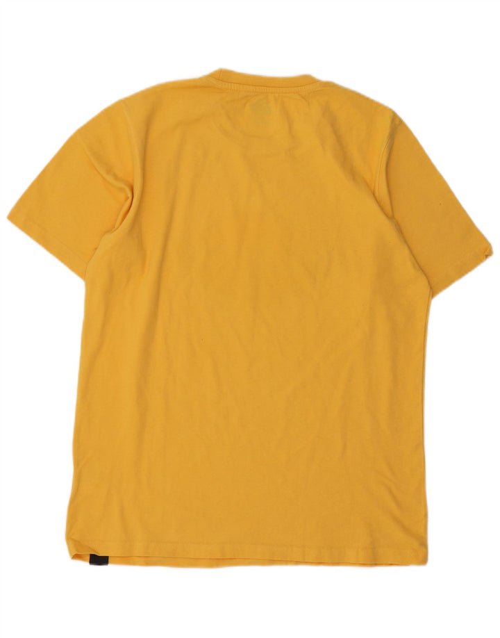 Dickies Hombre Camiseta Gráfica Top Algodón Amarillo Medio