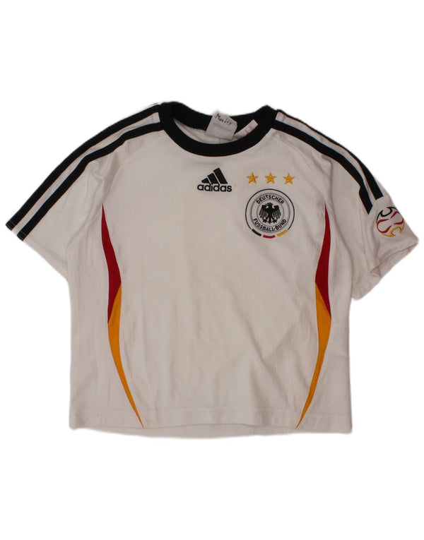 Adidas Boys Deutscher Fussball Bund Graphic Camiseta Top 3-4 años Blanco