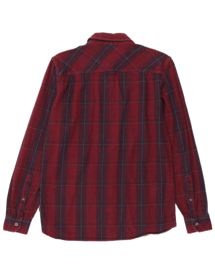 Hurley Camisa De Franela De Corte Clásico Para Hombre Algodón A Cuadros Granate Pequeño